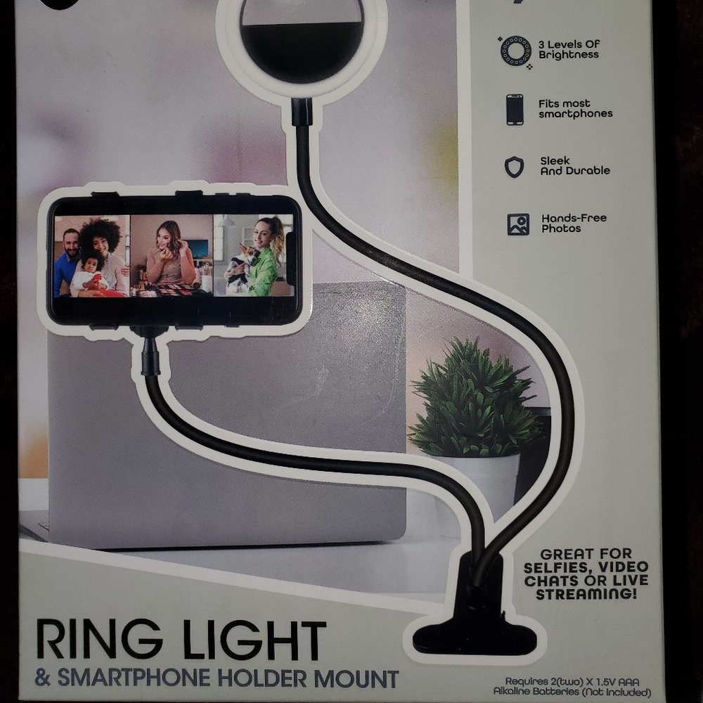 Ring Light & Smartphone Holder Mount
